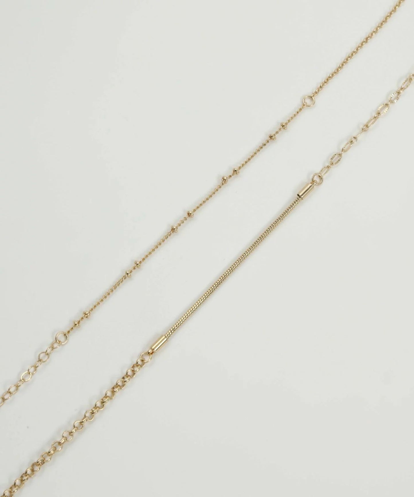 エクスプレッシブチェーンネックレスセット