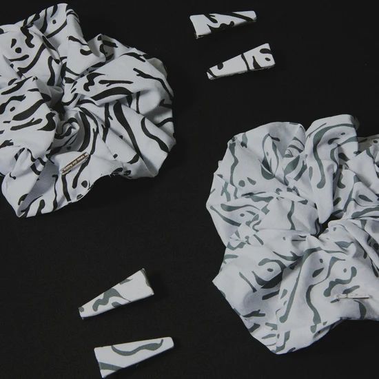 シーグラスシュシュ&ヘアピンセット