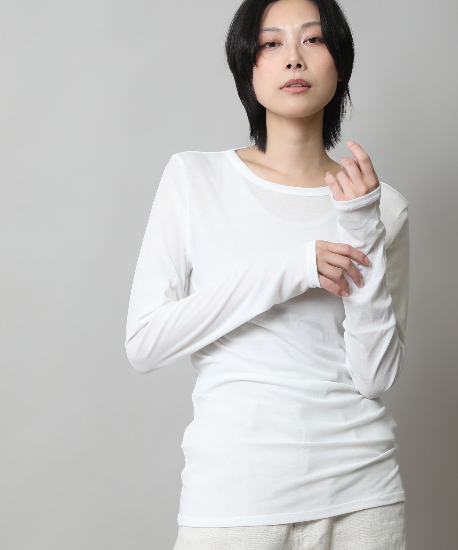 定番】シアーストレッチリブクルーネックプルオーバー – Munich web shop