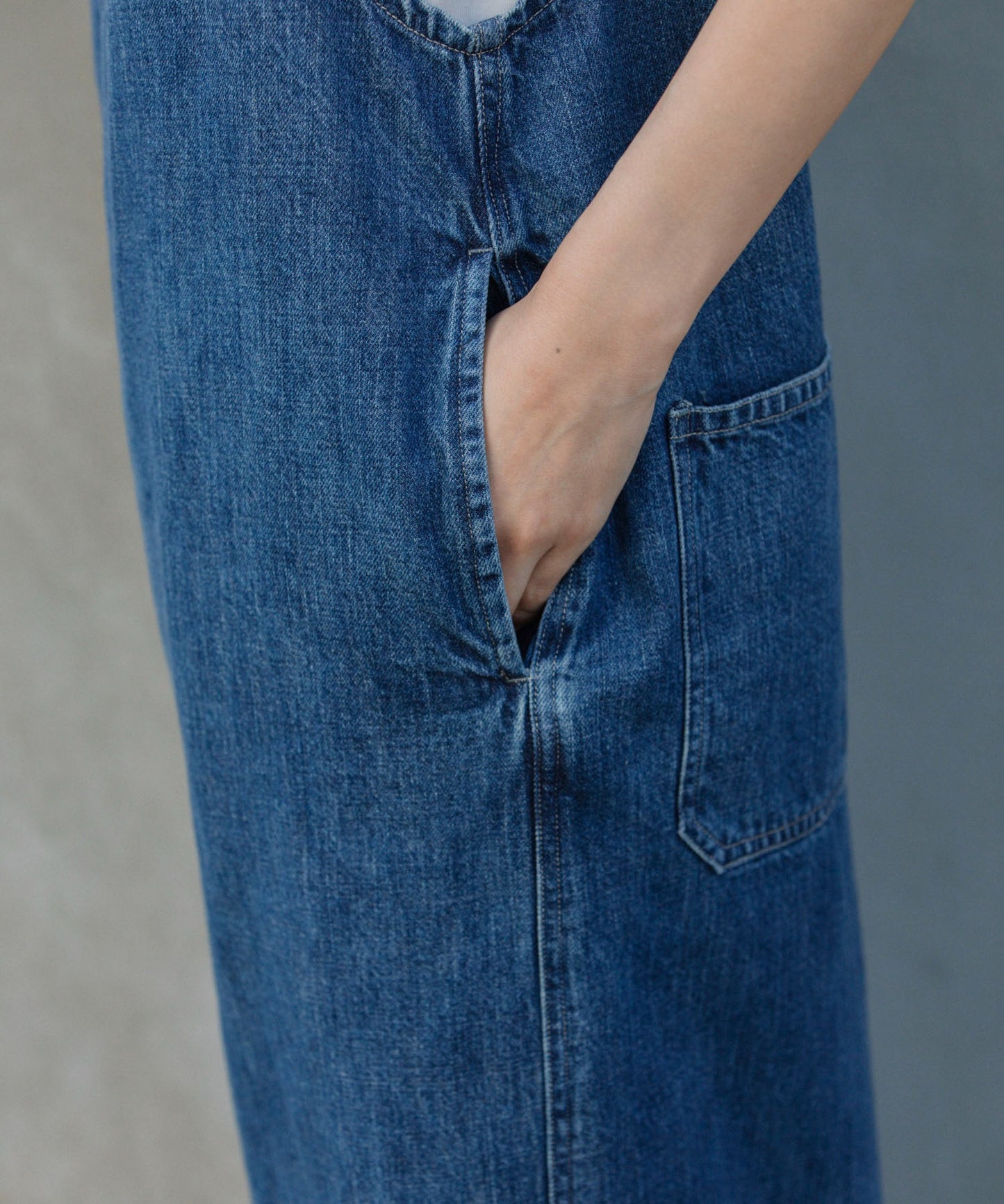 【定番】9.5ozスラブコットンデニムサロペット