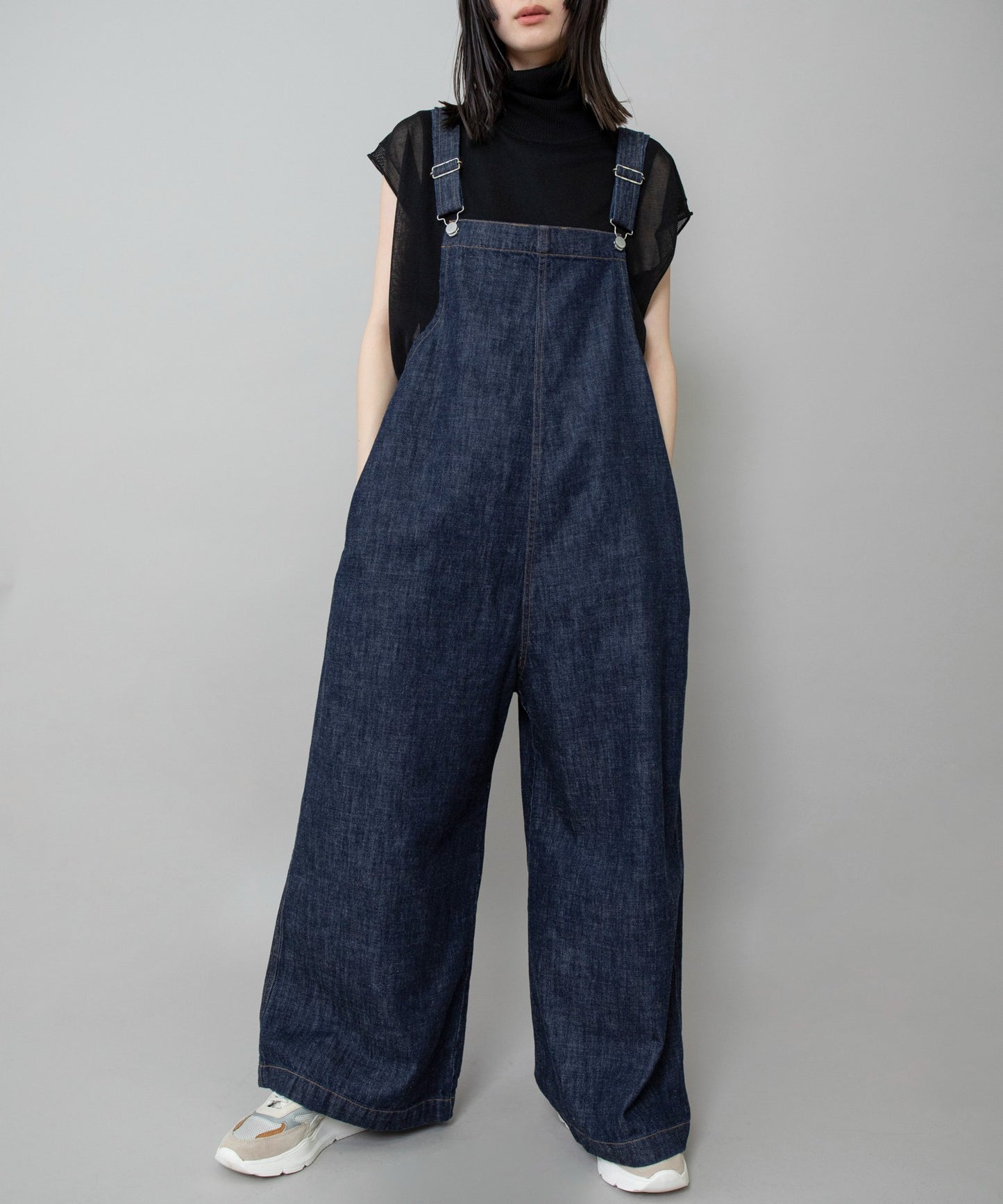 【定番】9.5ozスラブコットンデニムサロペット