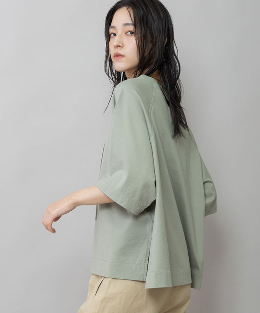 コットンジャージフォトプリントTシャツ