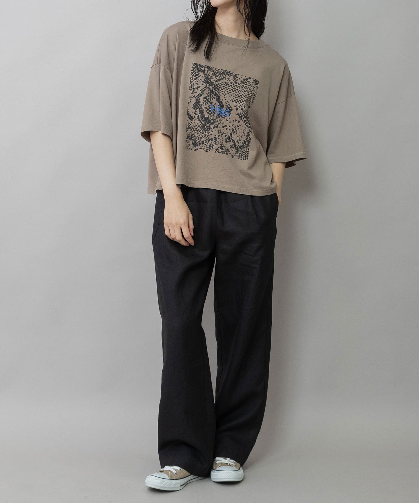 【吸水性】【放湿性】【通気性】ラミーキャンバスイージーパンツ