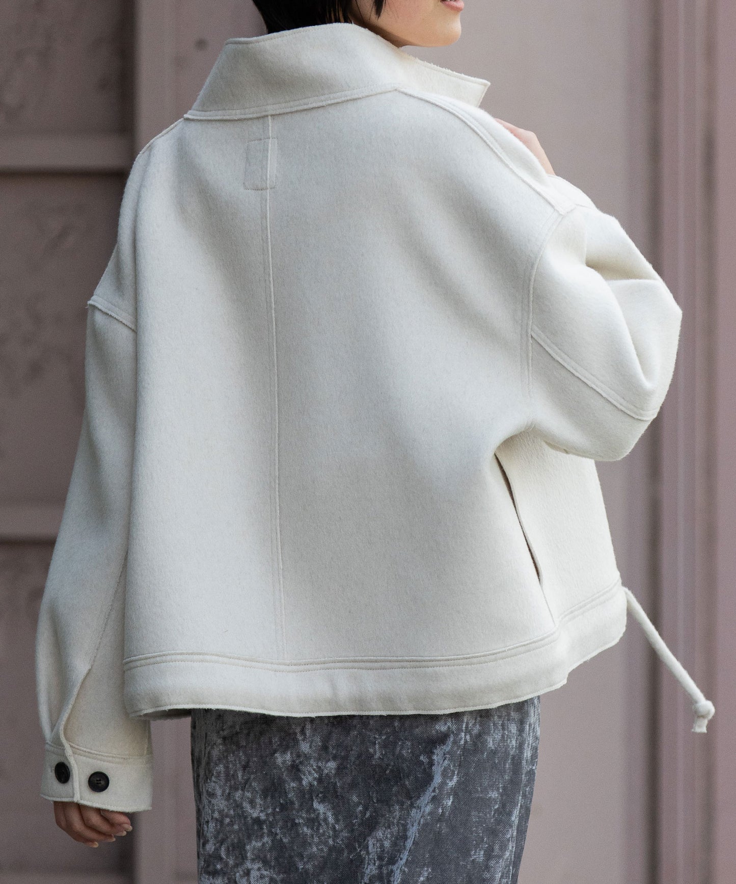 ウールダブルビーバーダッフルジャケット