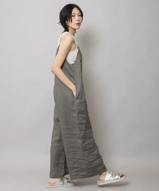 40sフレンチリネンキャンバスコンビネゾン