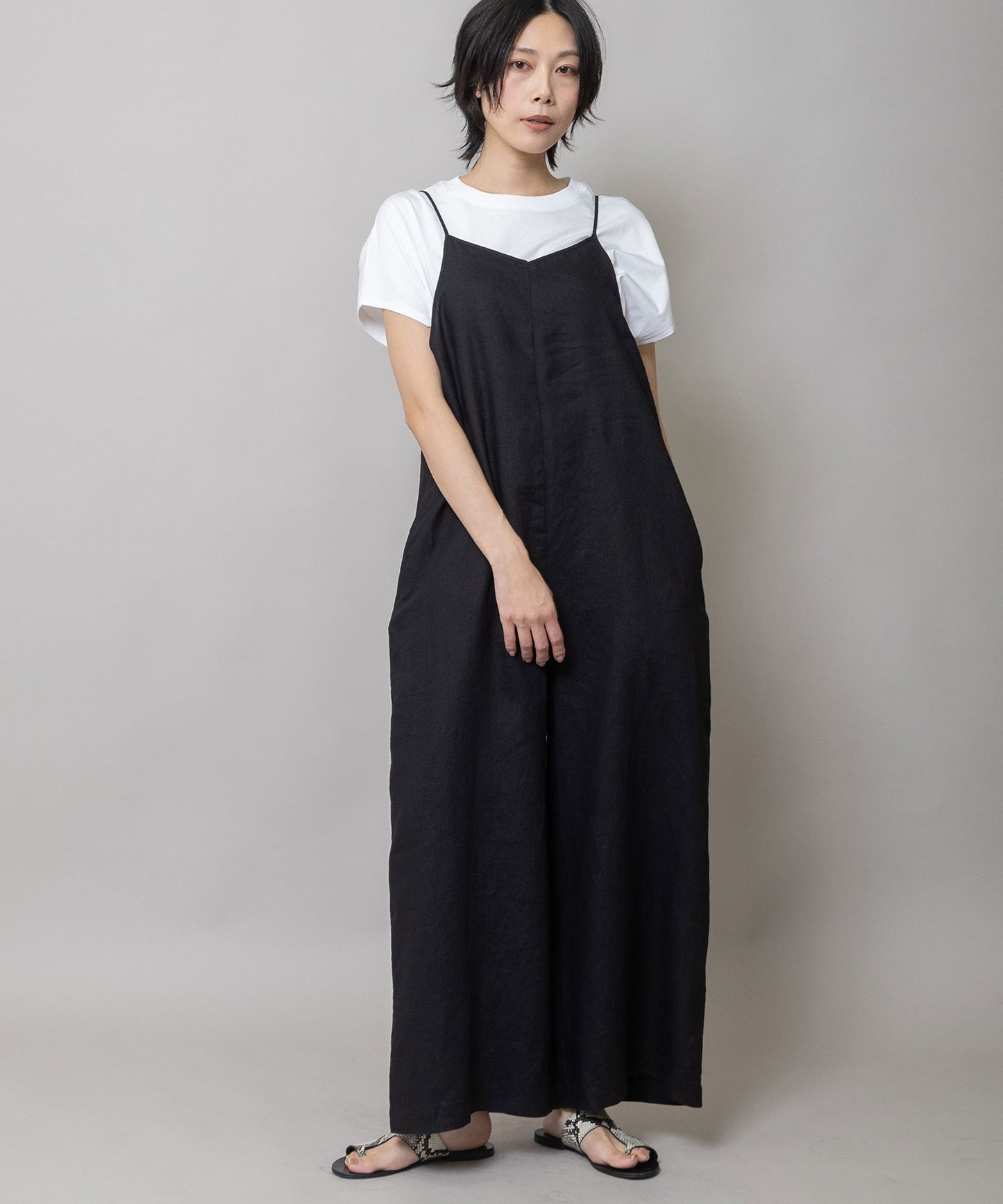 40sフレンチリネンキャンバスコンビネゾン