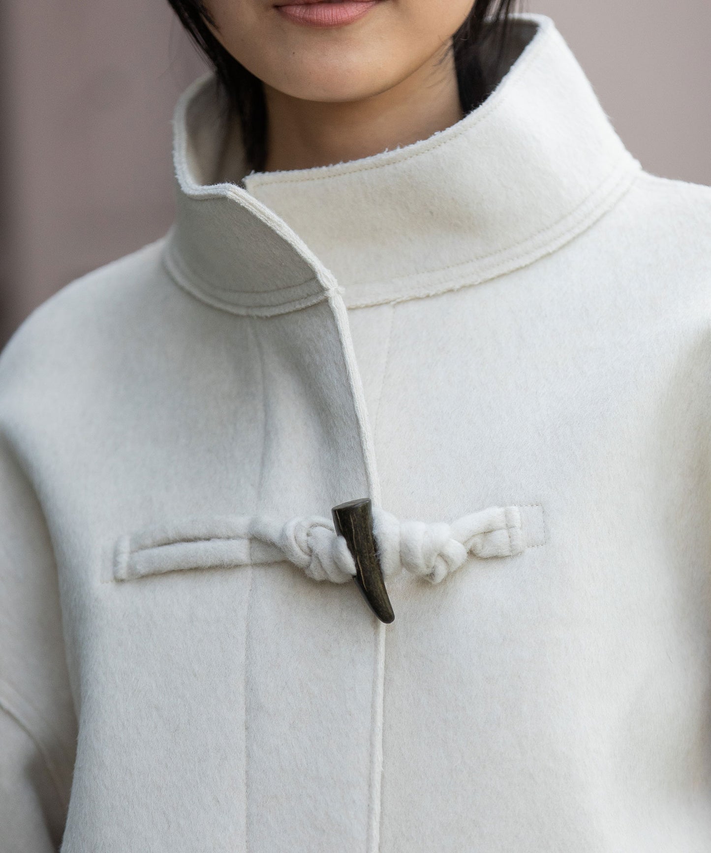 ウールダブルビーバーダッフルジャケット