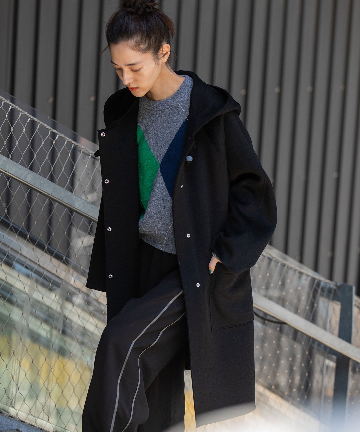 ウールダブルビーバーダッフルコート