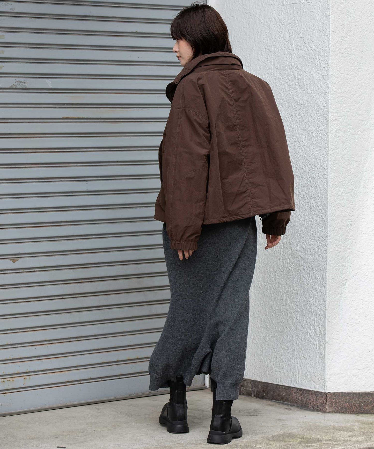 ナイロンコットンタッサー×Octaボンバージャケット