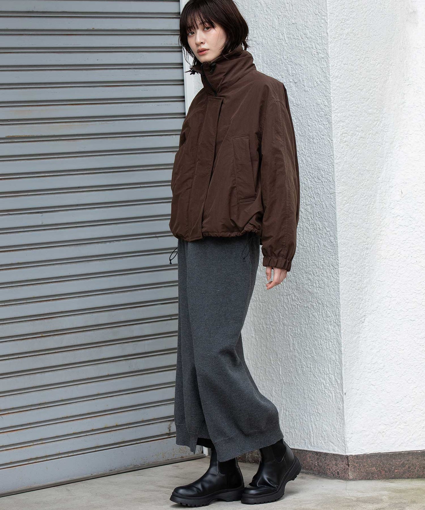 ナイロンコットンタッサー×Octaボンバージャケット