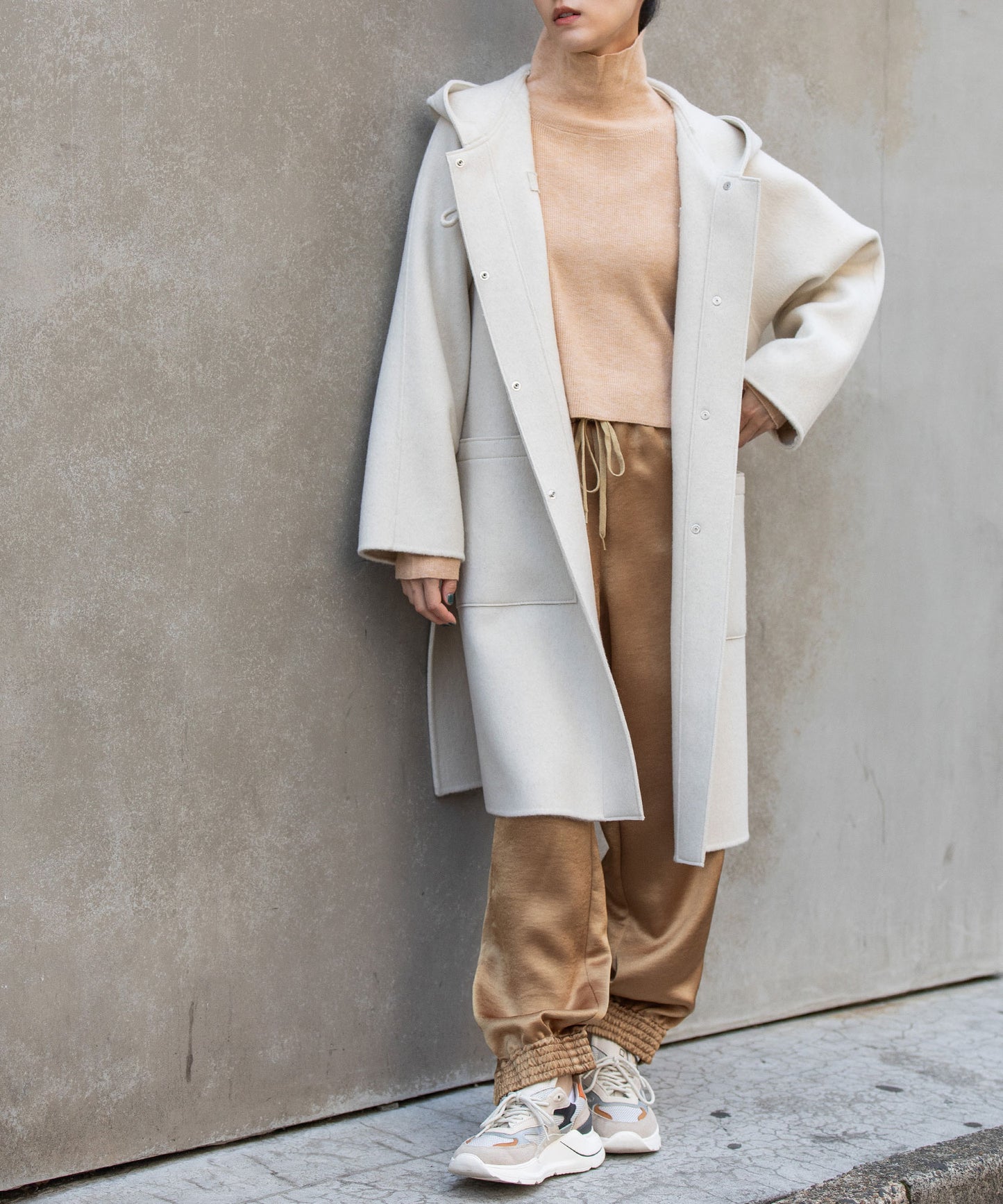 ウールダブルビーバーダッフルコート