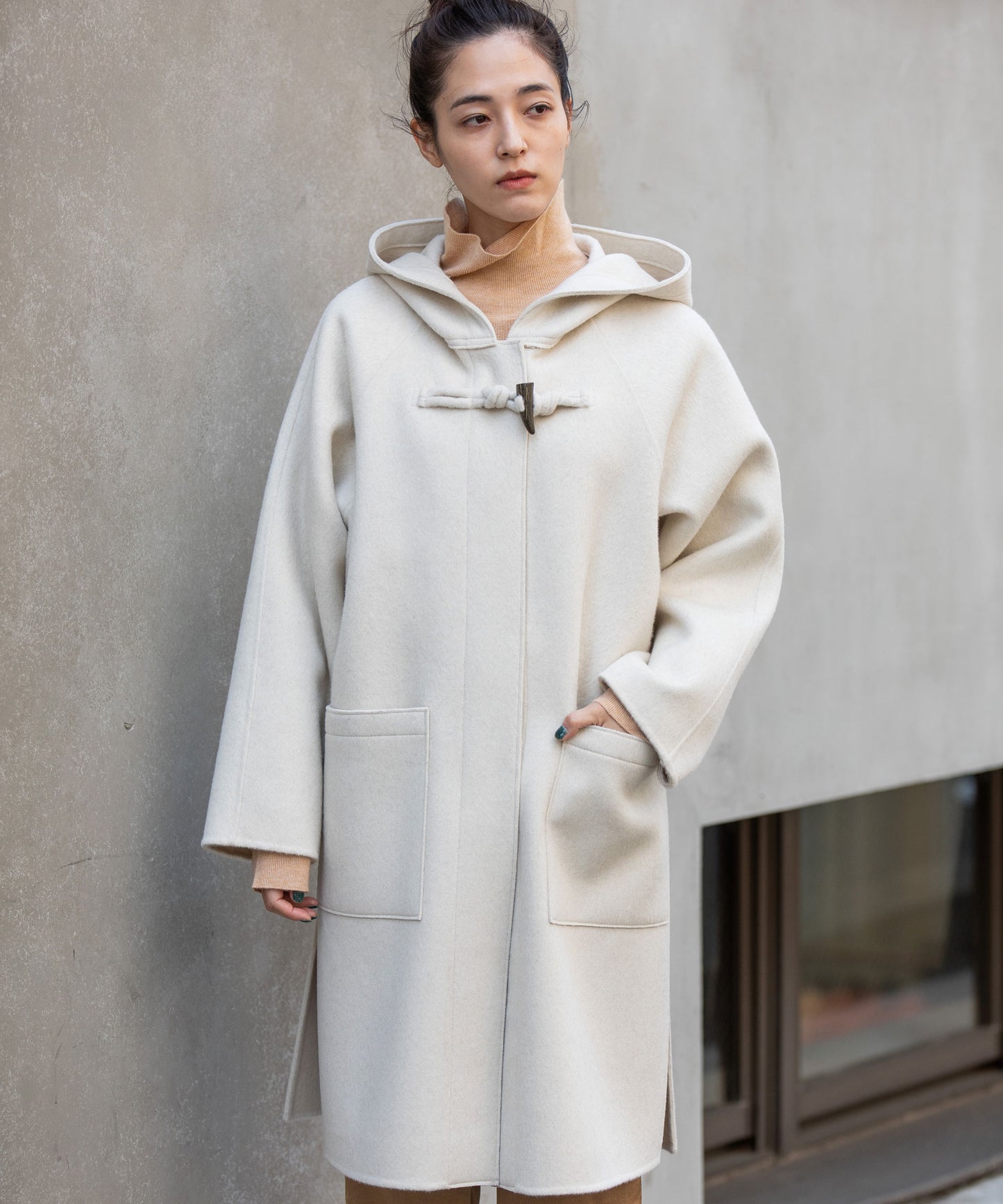 ウールダブルビーバーダッフルコート