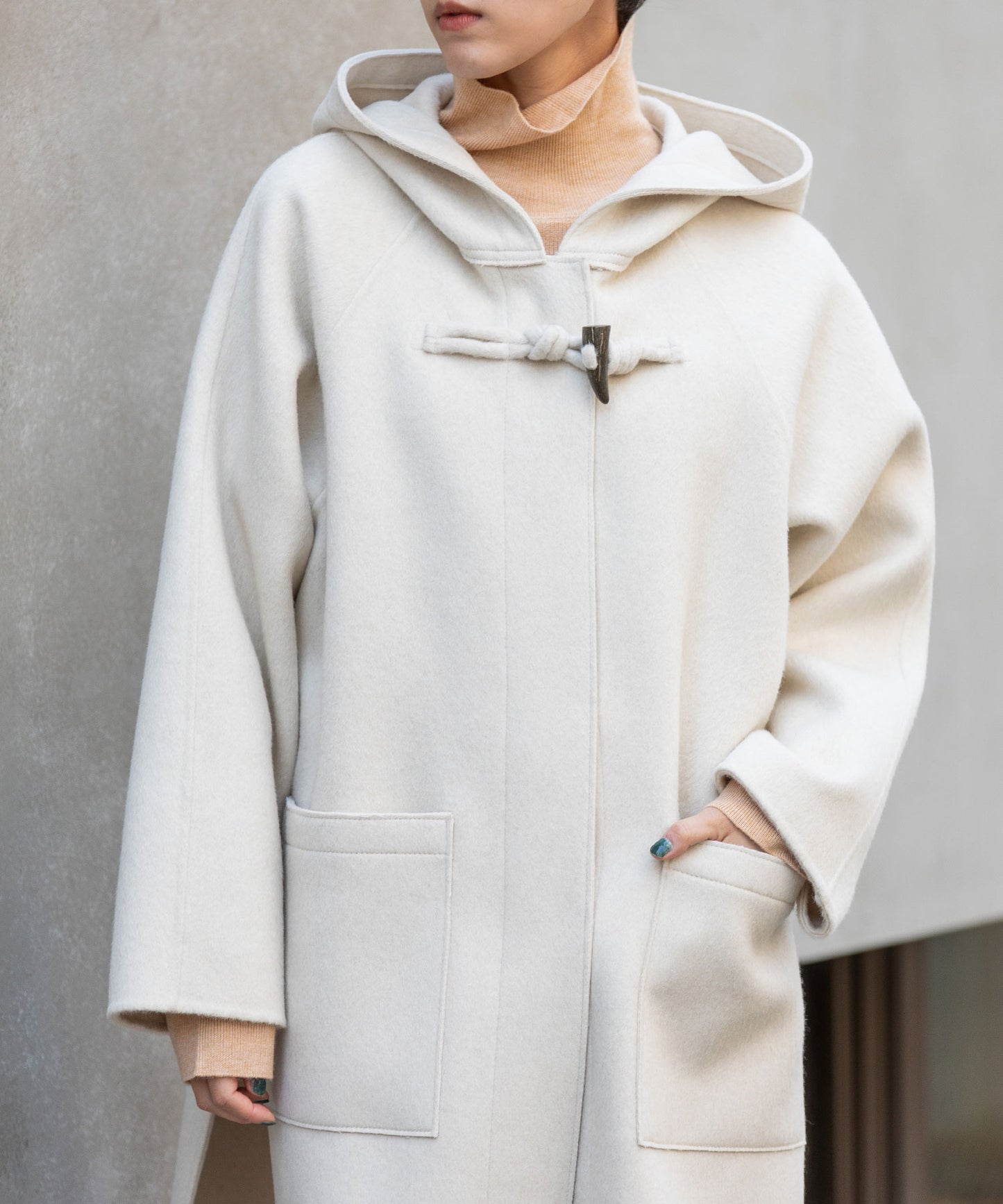 ウールダブルビーバーダッフルコート