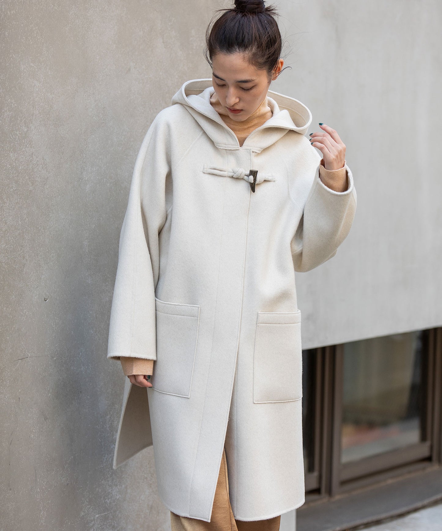 ウールダブルビーバーダッフルコート