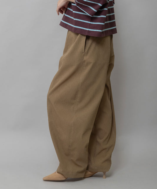 【UVカット】【防シワ】【ウォッシャブル】ストレッチサップバレルパンツ