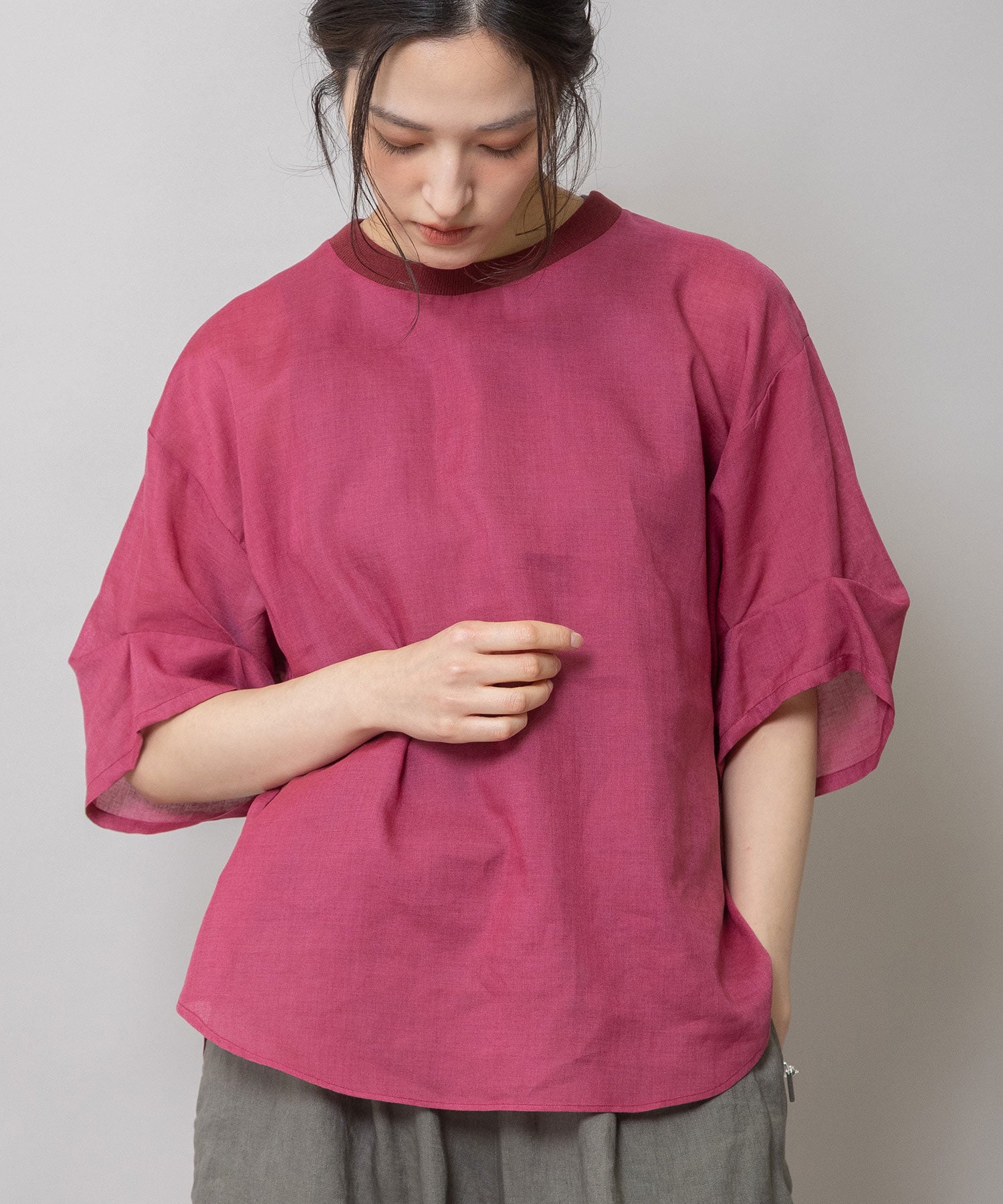 ウォッシャブルラミーブラウス – Munich web shop