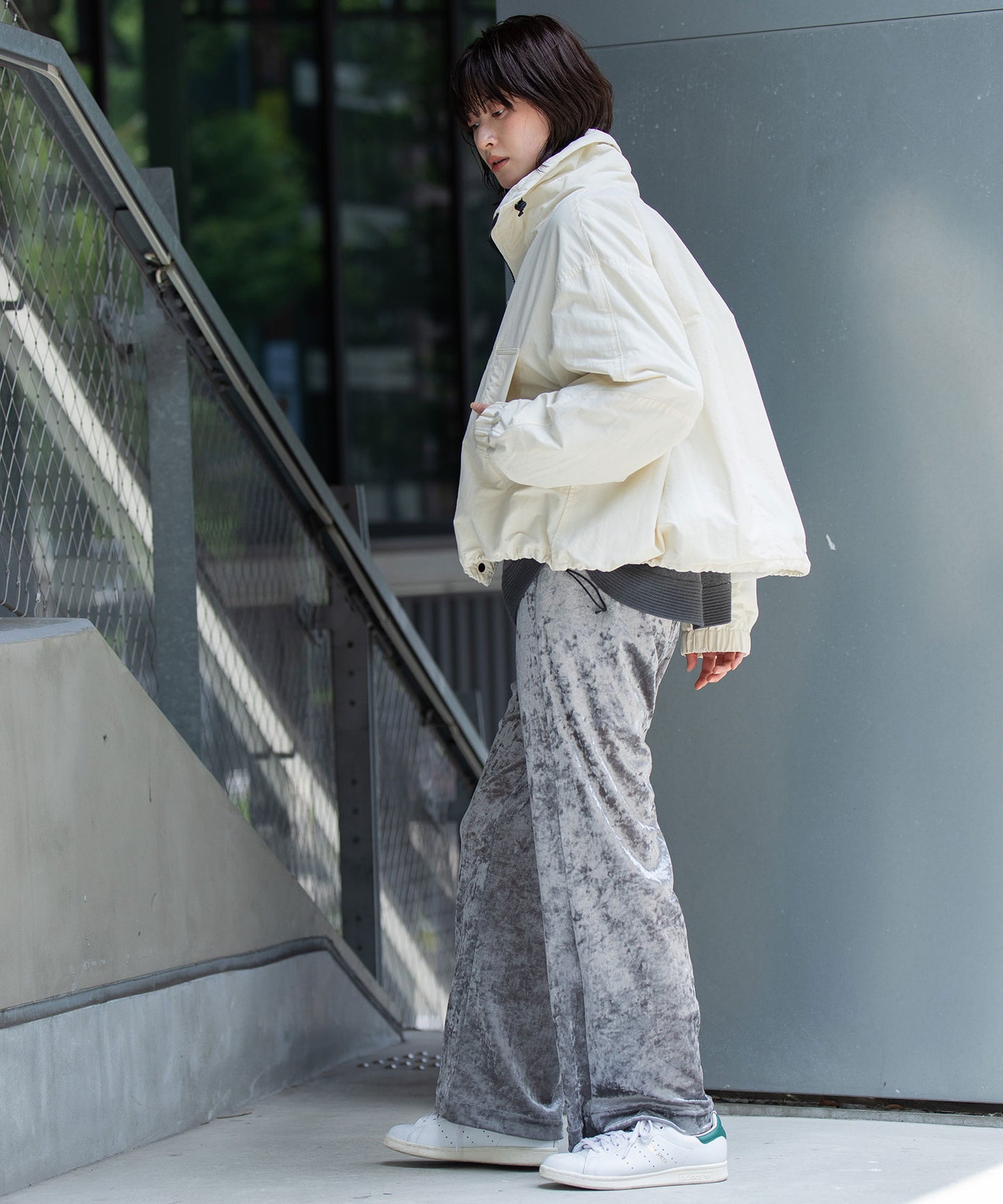 ナイロンコットンタッサー×Octaボンバージャケット