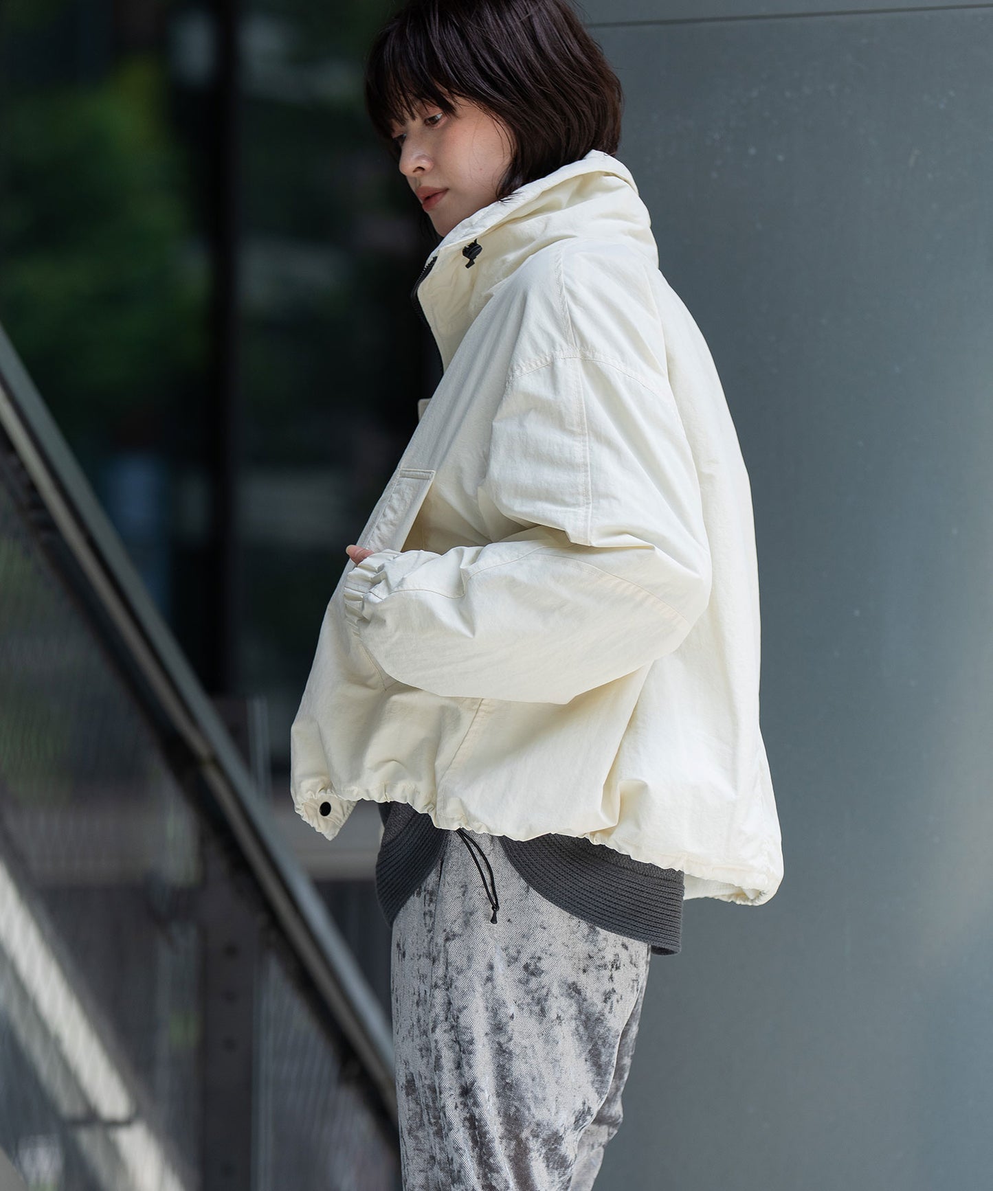 ナイロンコットンタッサー×Octaボンバージャケット