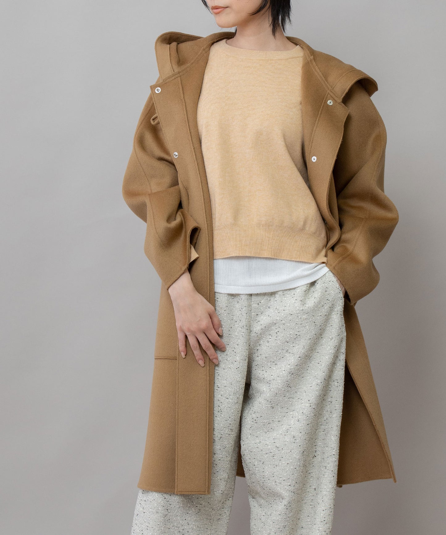 ウールダブルビーバーダッフルコート