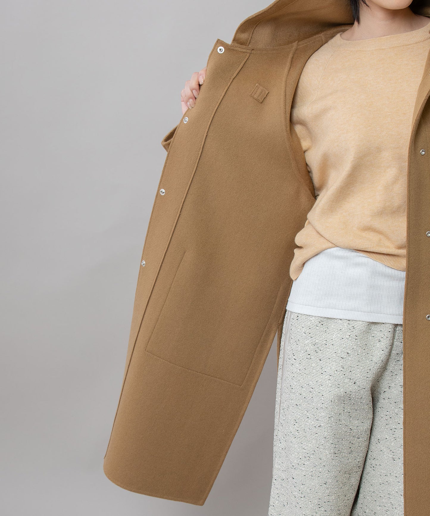 ウールダブルビーバーダッフルコート