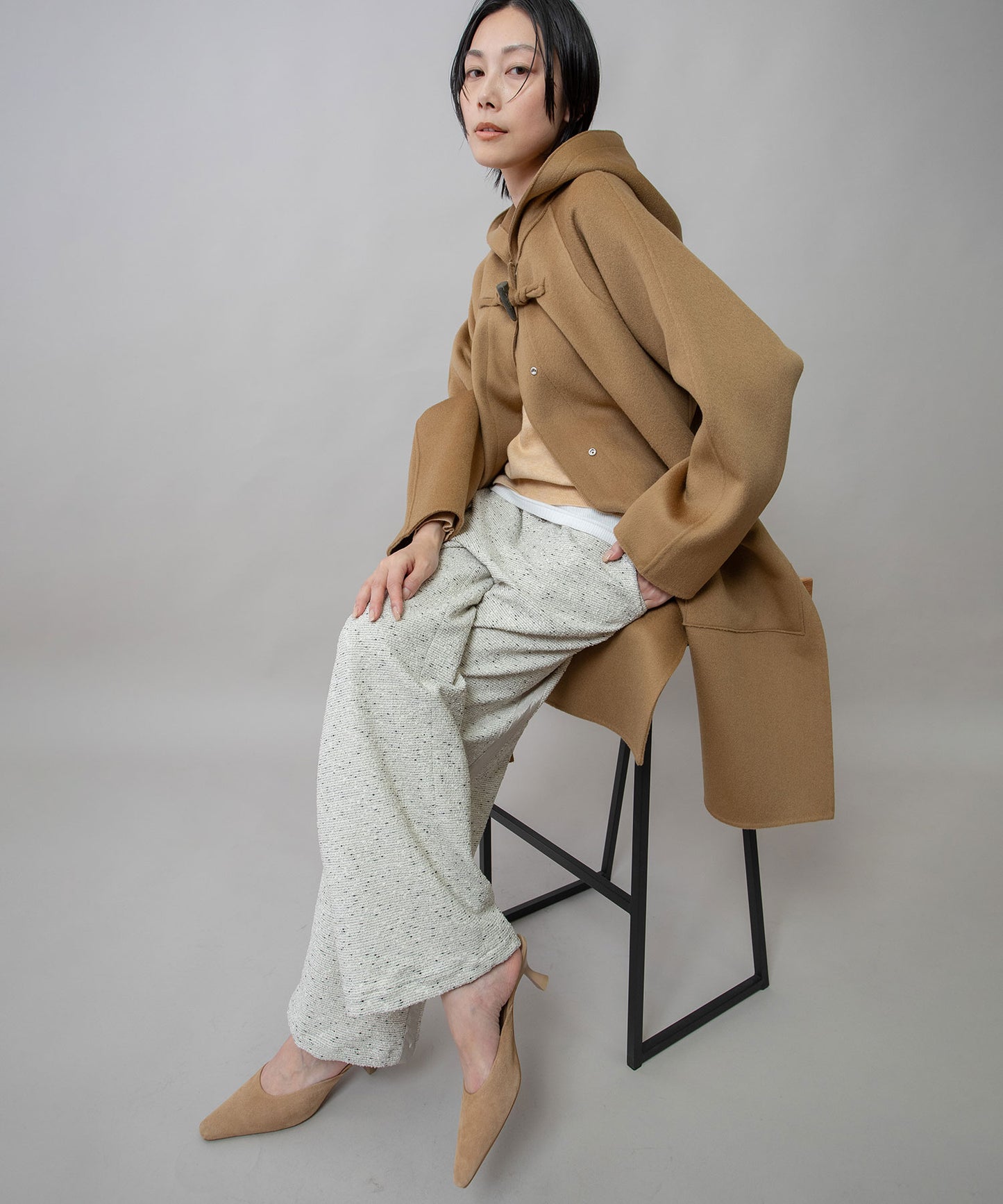 ウールダブルビーバーダッフルコート