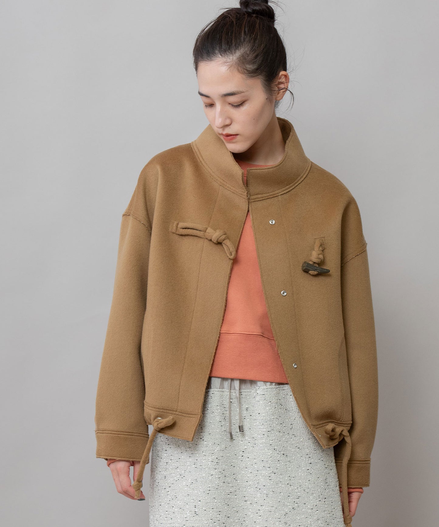 ウールダブルビーバーダッフルジャケット