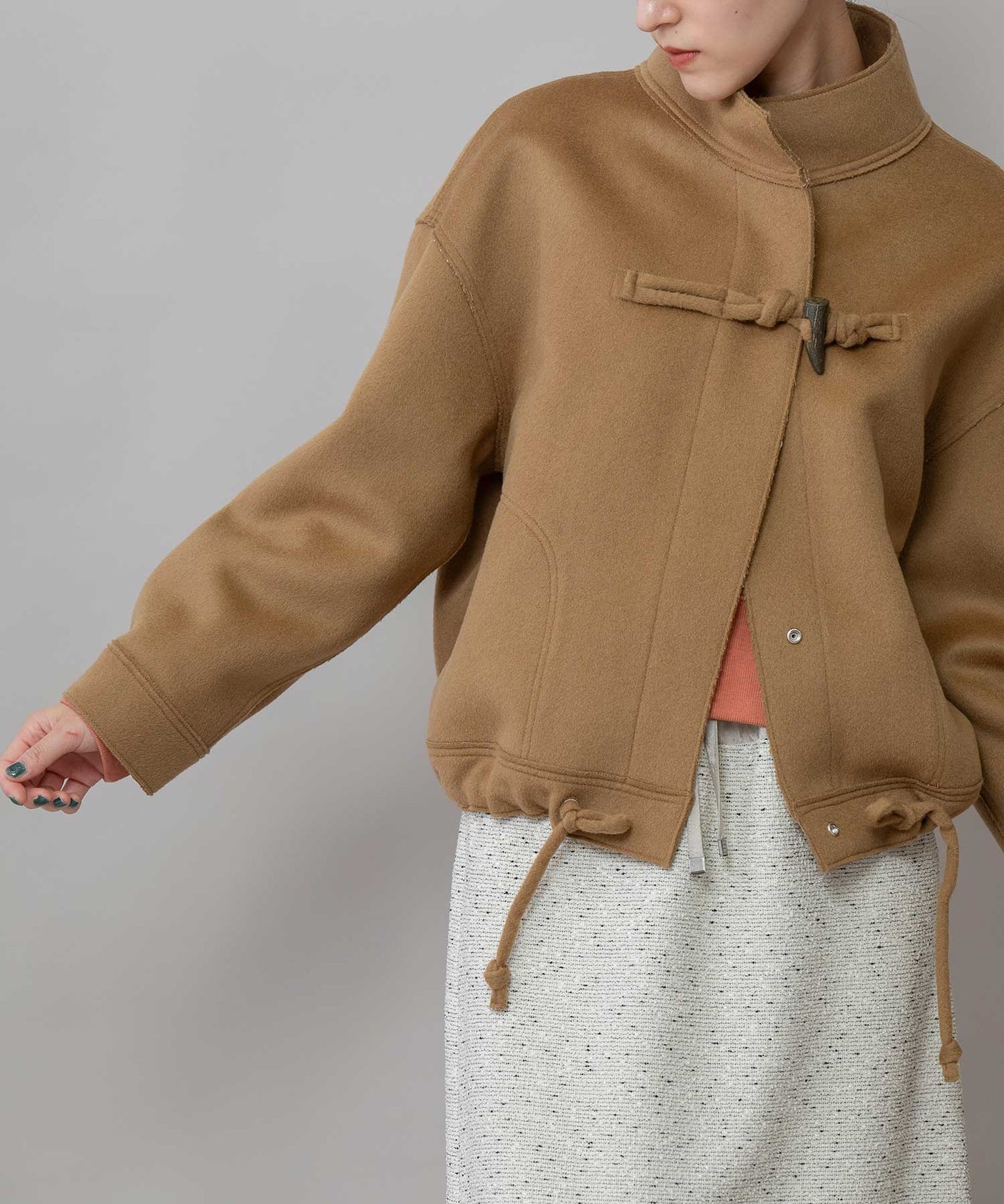 ウールダブルビーバーダッフルジャケット