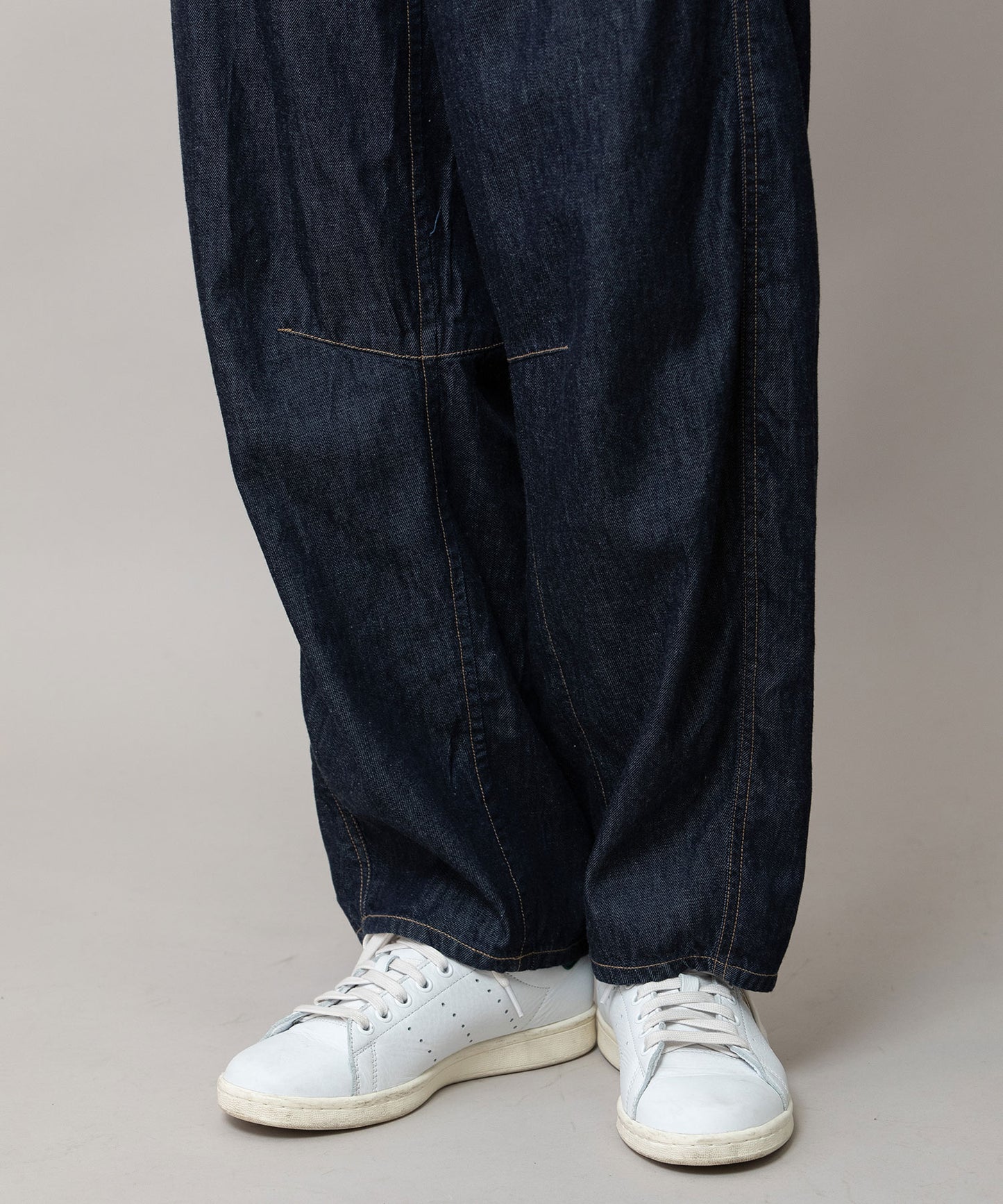 コットンリヨセルデニムバレルイージーパンツ