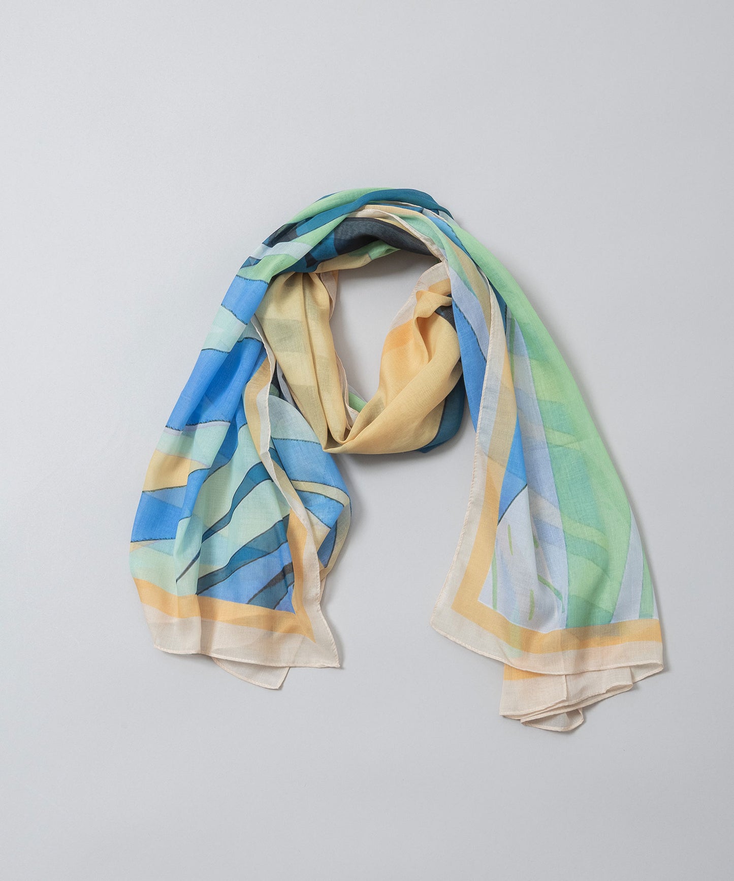 ボタニカル柄ストール