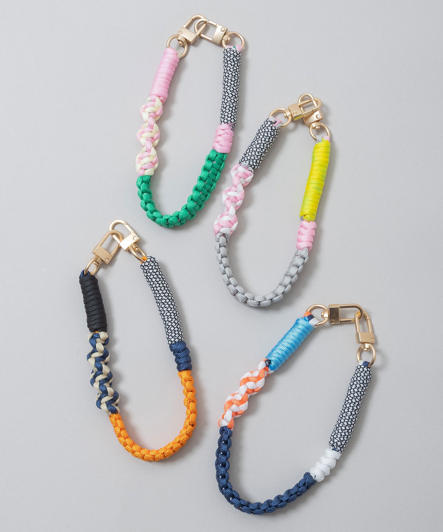 カラフルパラコードモバイルストラップ/パラコードチャーム