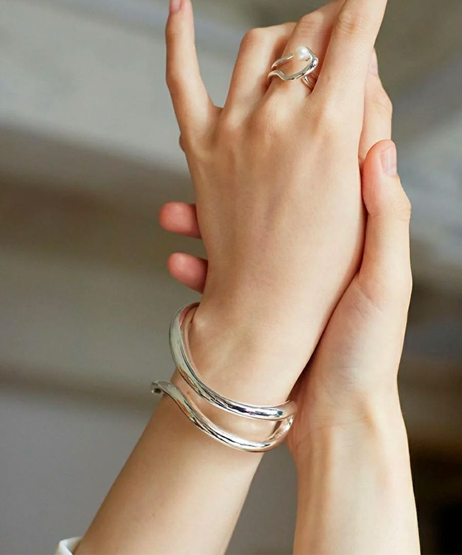 ダブルラインバングル