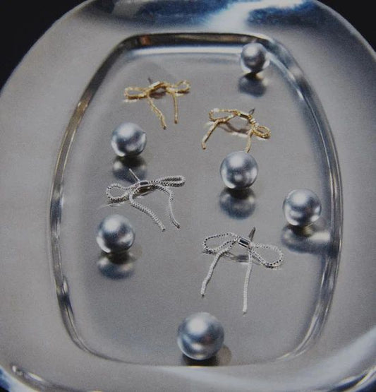 リボンリンクピアス