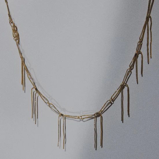 リボンリンクネックレス