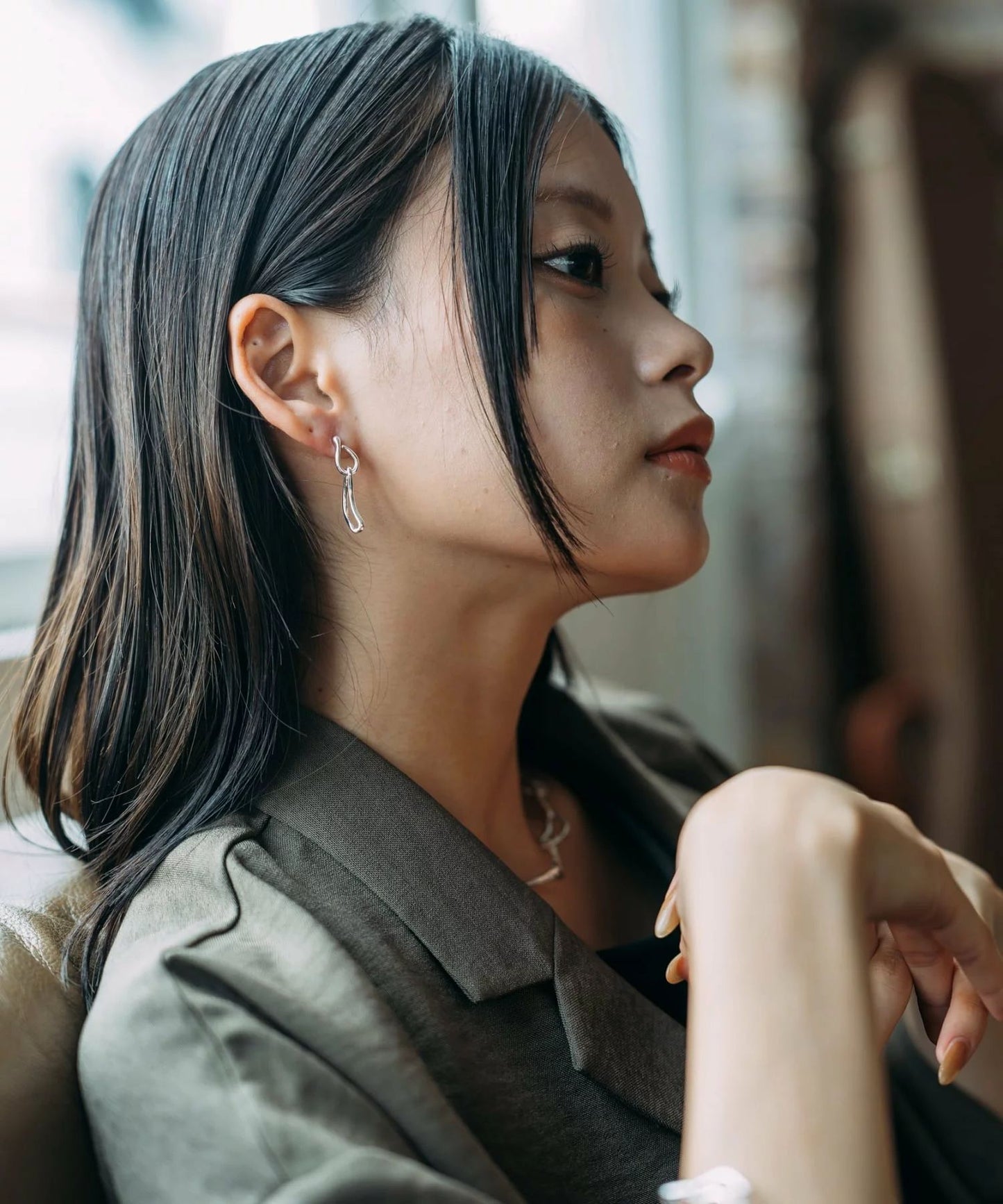 バナナモチーフピアス