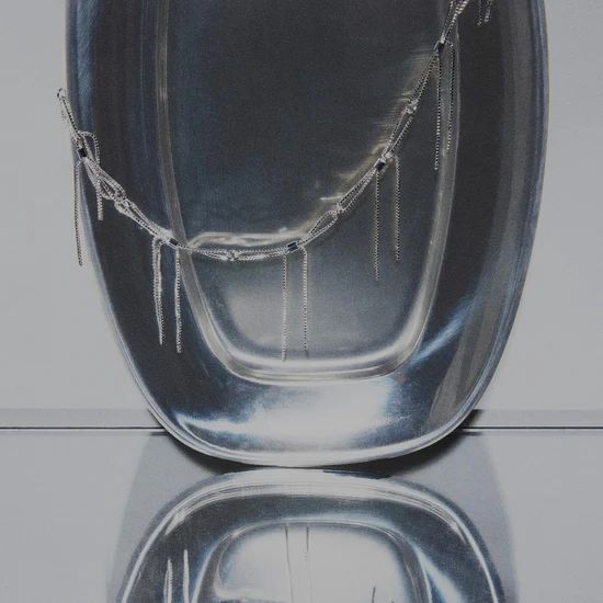 リボンリンクネックレス