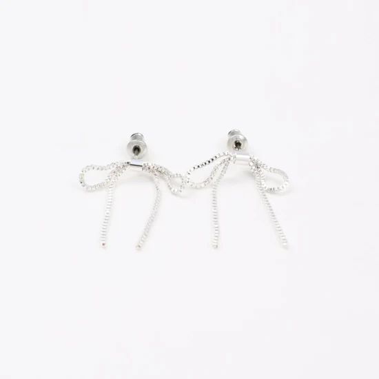 リボンリンクピアス