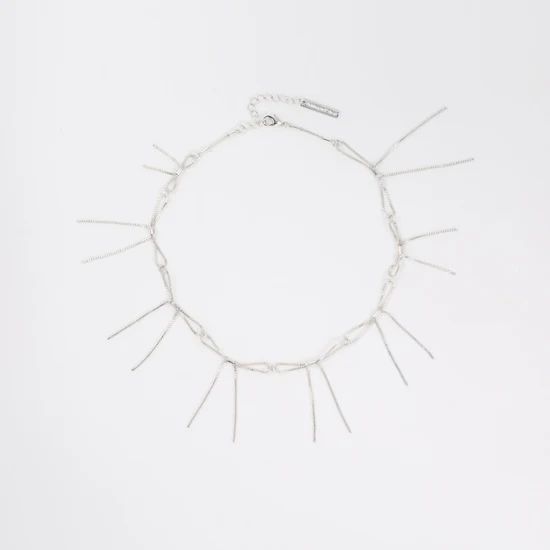 リボンリンクネックレス