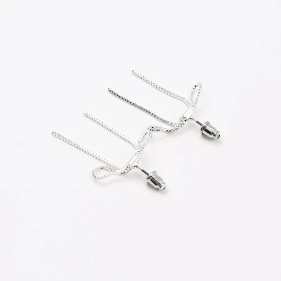 リボンリンクピアス