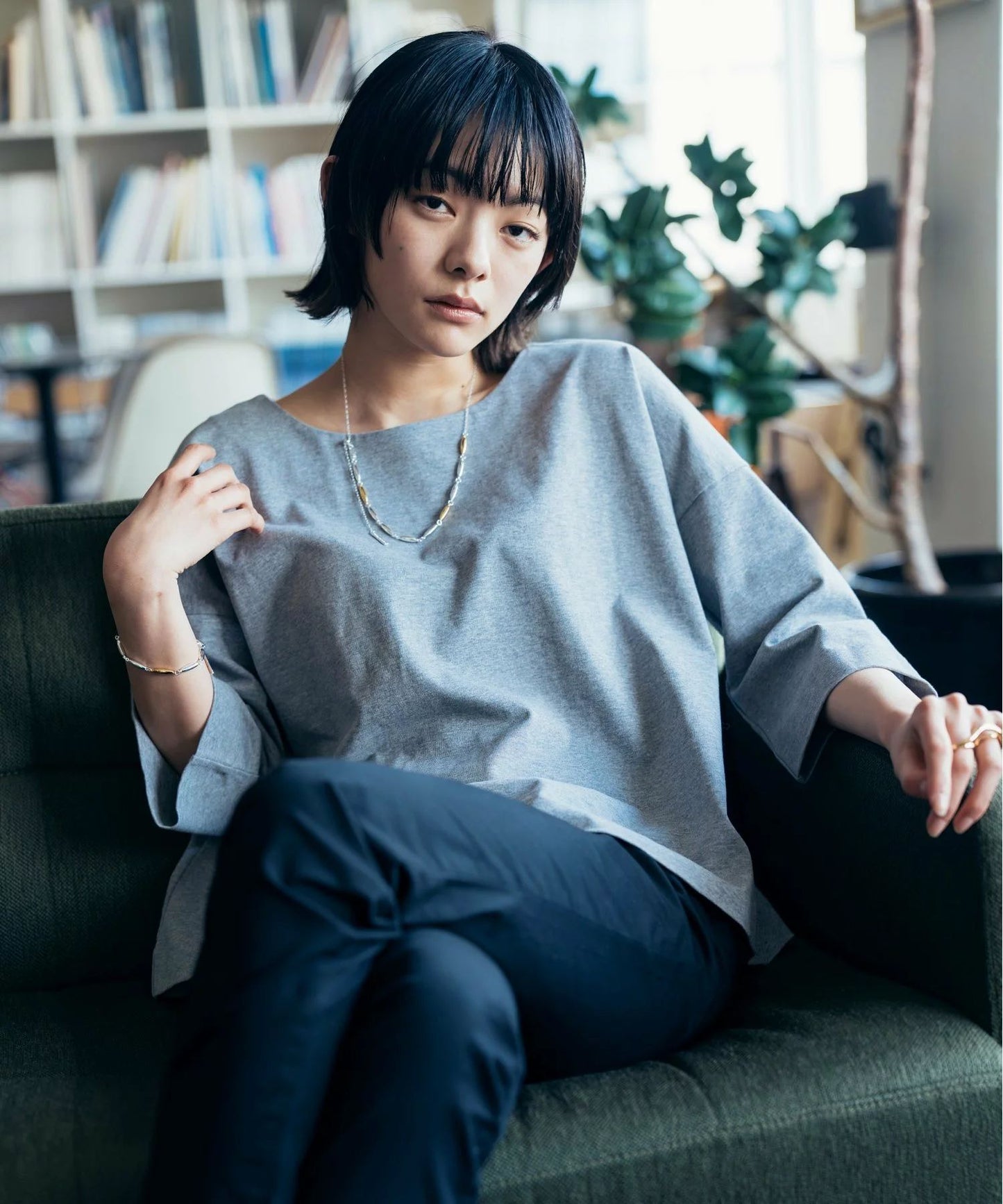 プランプモチーフアジャスタブルネックレス