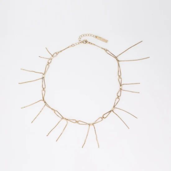 リボンリンクネックレス