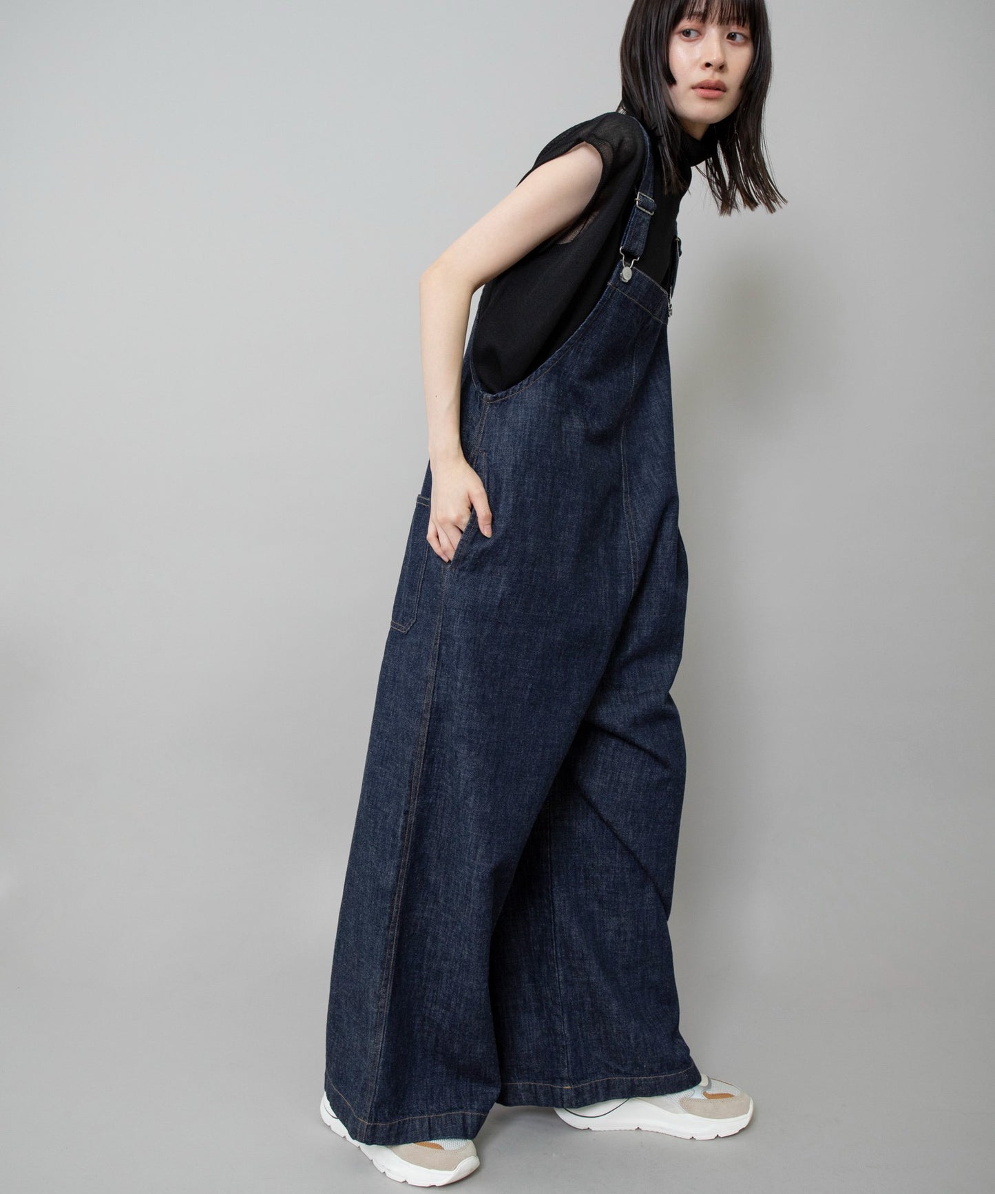 【定番】9.5ozスラブコットンデニムサロペット