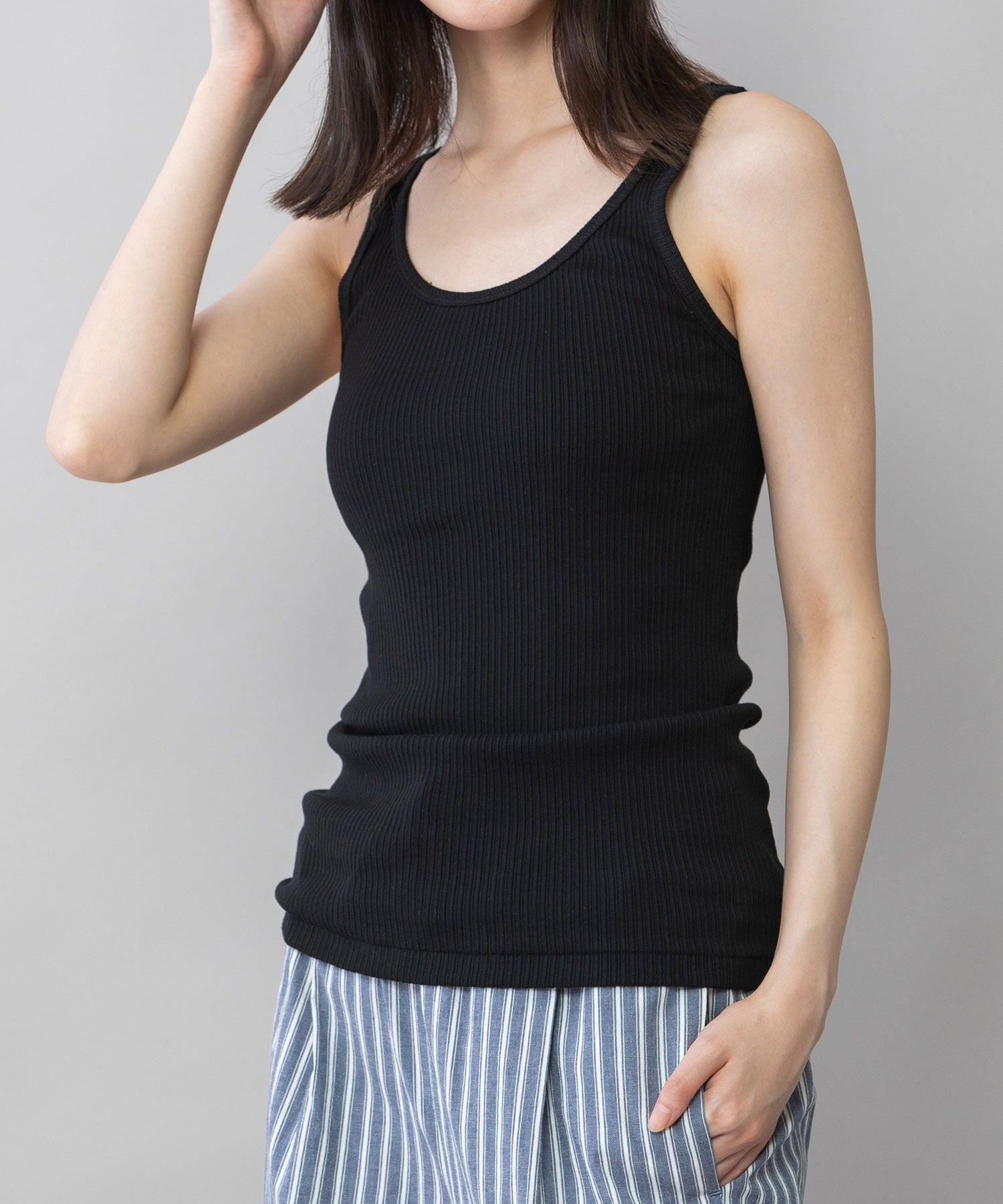 定番】コットンリブ2WAYタンクトップ – Munich web shop
