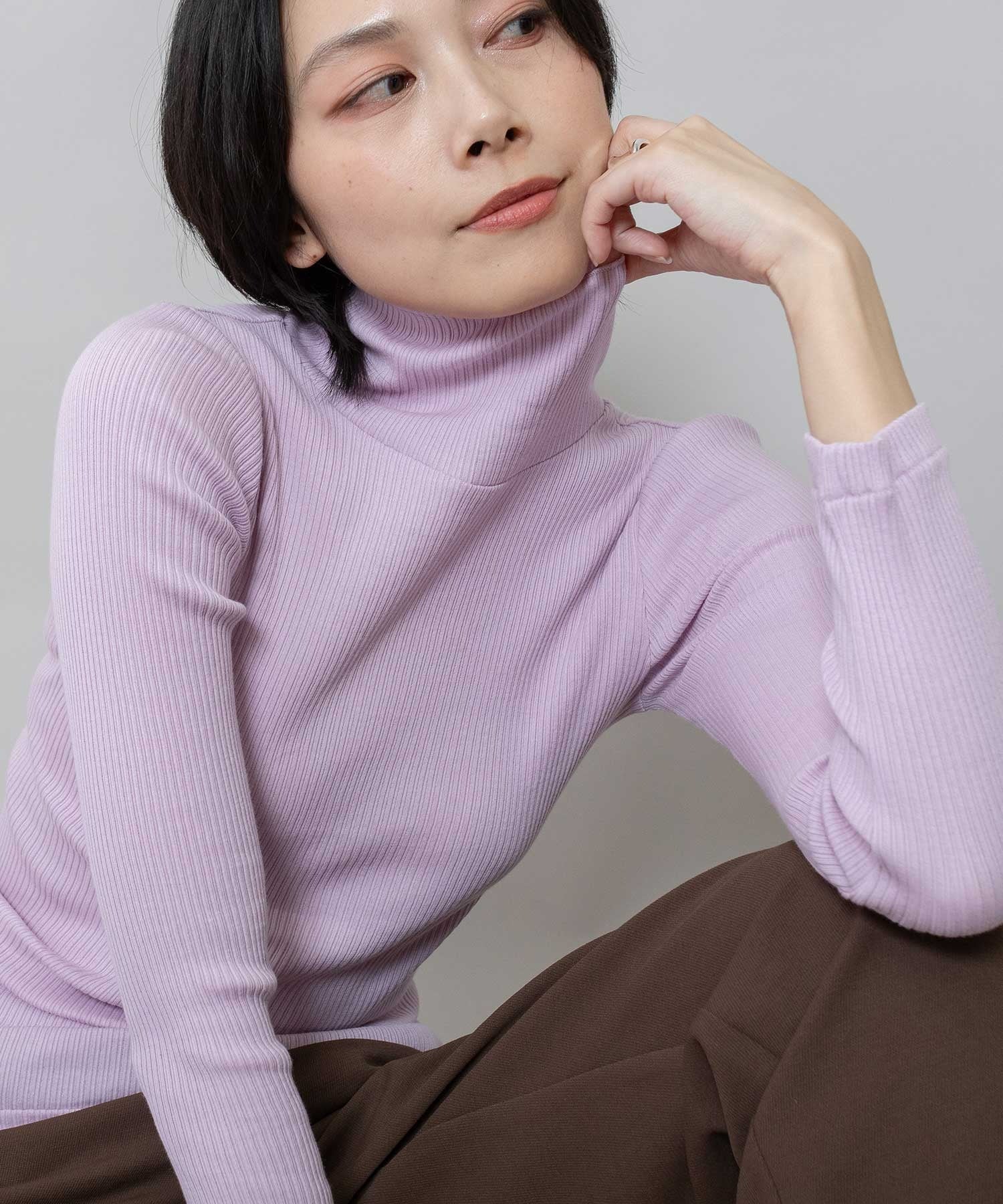 定番 コットンリブタートルネックプルオーバー – Munich web shop