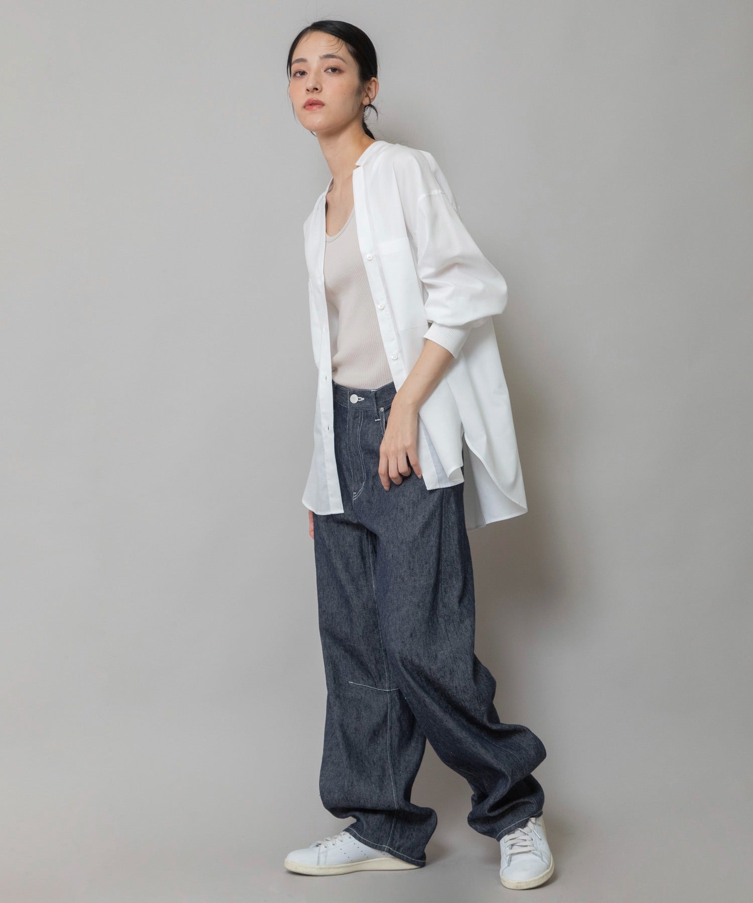 定番】 コットンリヨセルオックスリブカフシャツ – Munich web shop