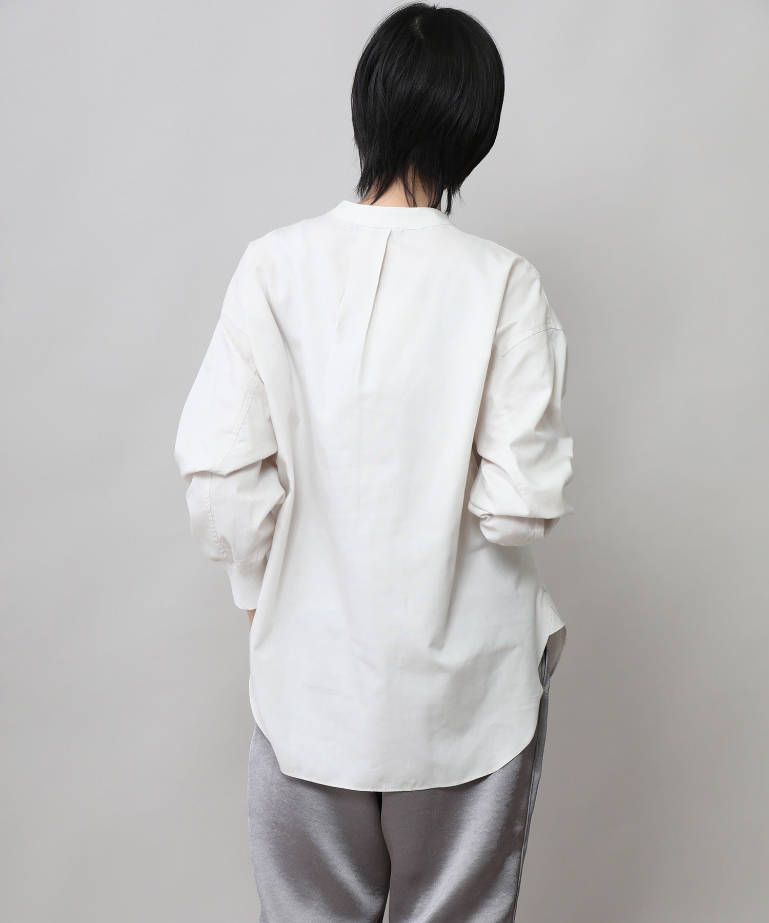 定番】 コットンリヨセルオックスリブカフシャツ – Munich web shop