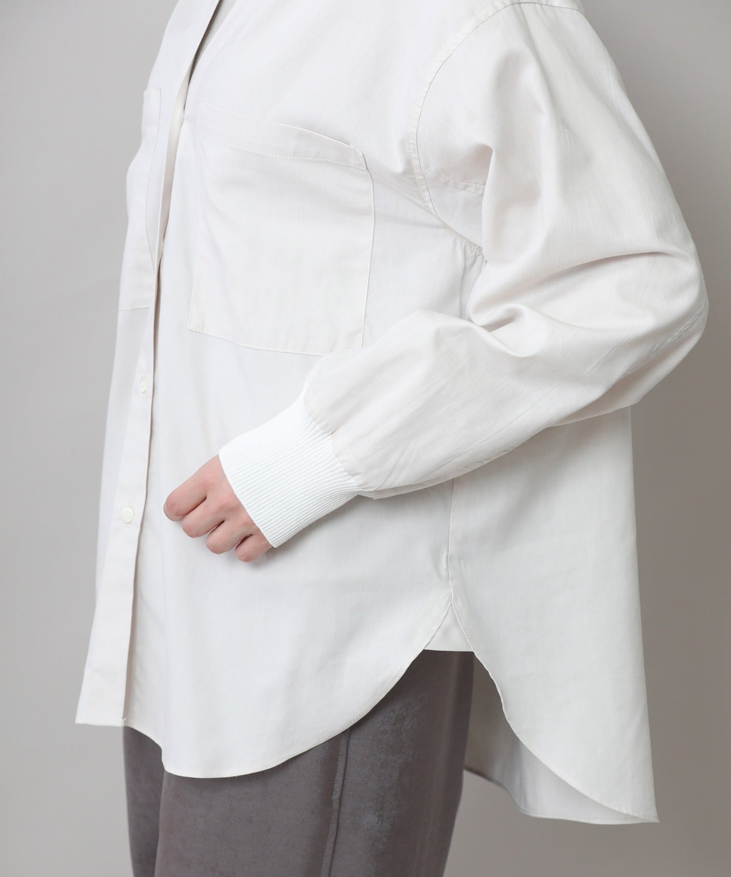 定番】 コットンリヨセルオックスリブカフシャツ – Munich web shop