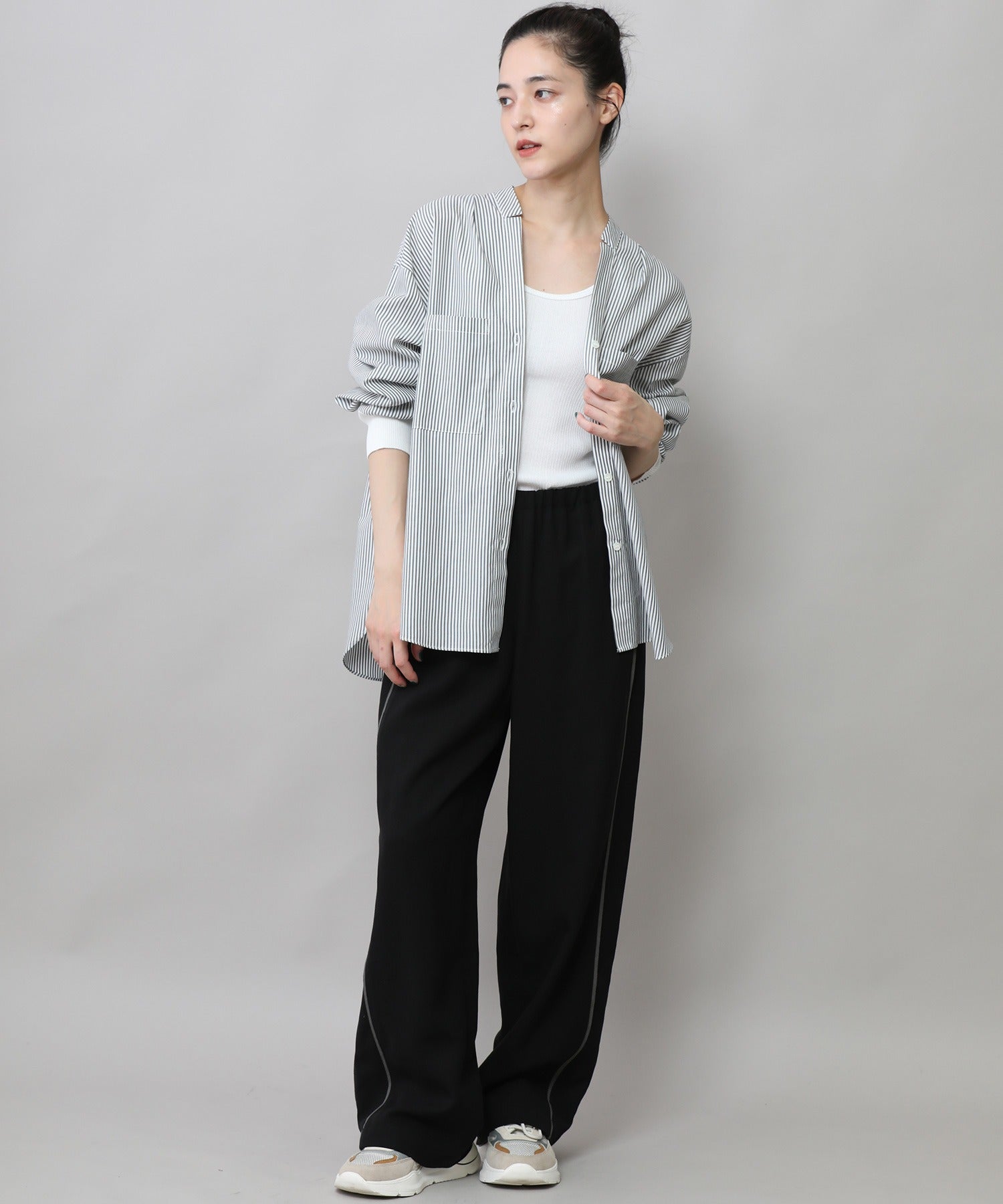 定番】 コットンリヨセルオックスリブカフシャツ – Munich web shop