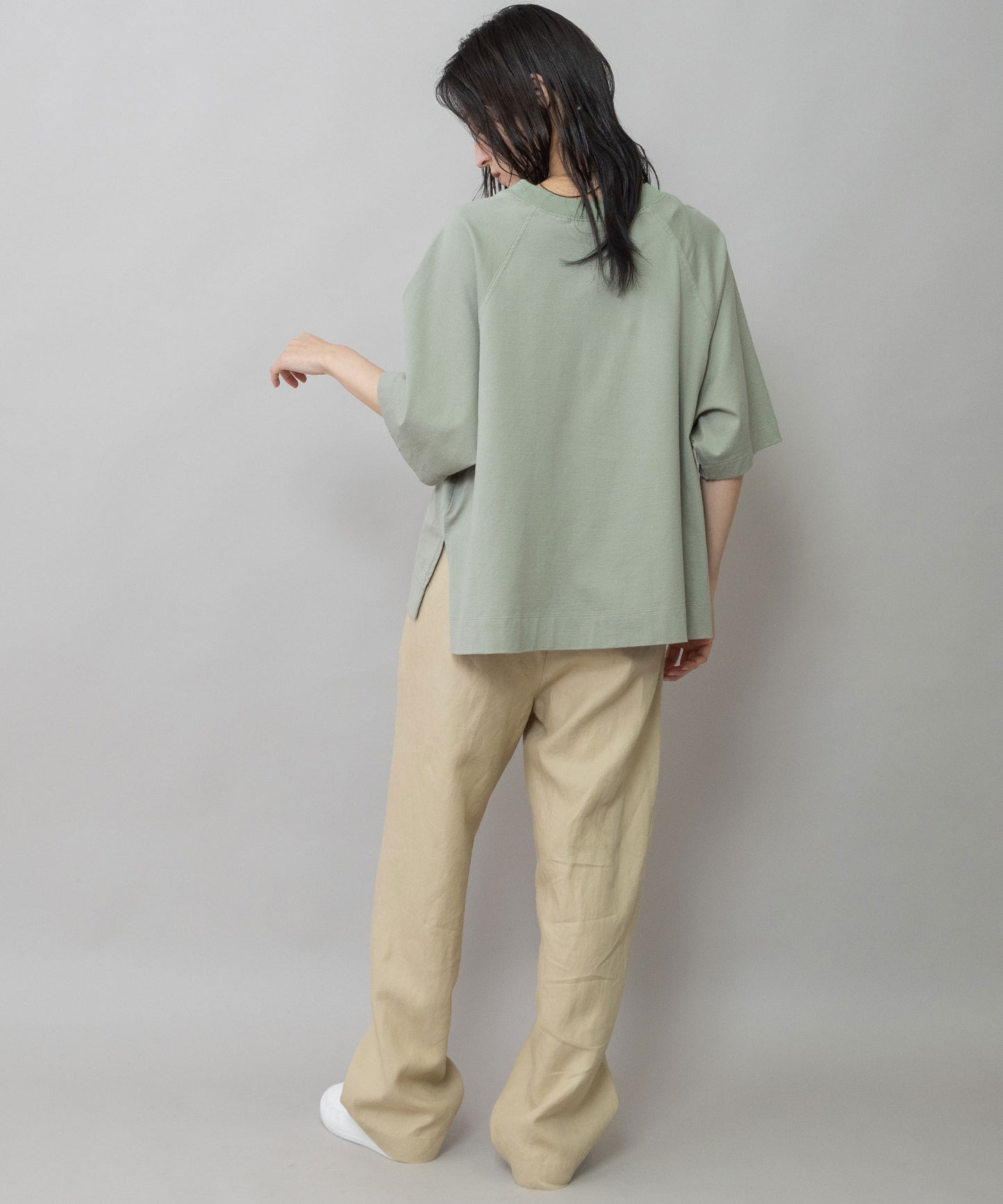 コットンジャージフォトプリントTシャツ