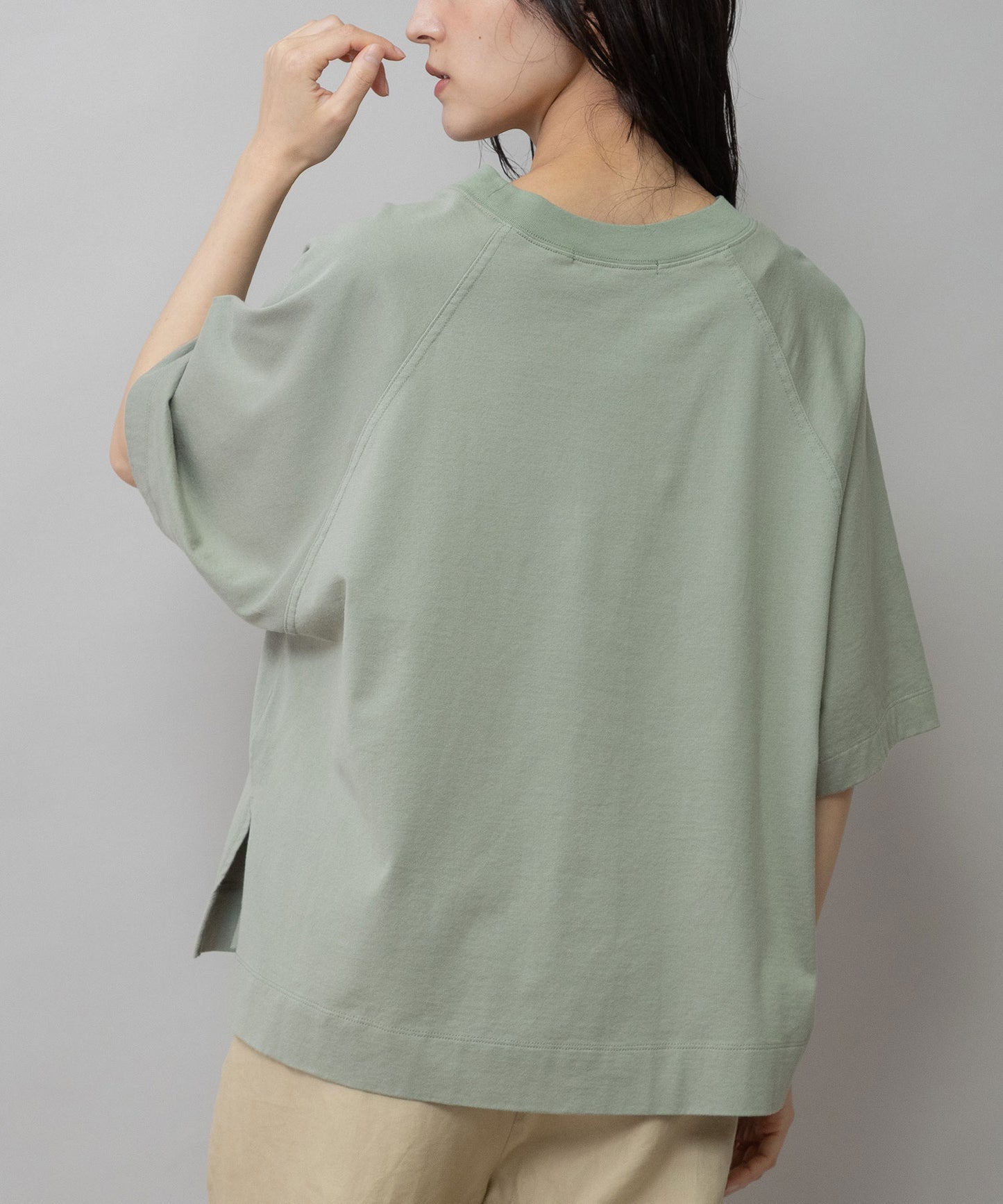 コットンジャージフォトプリントTシャツ