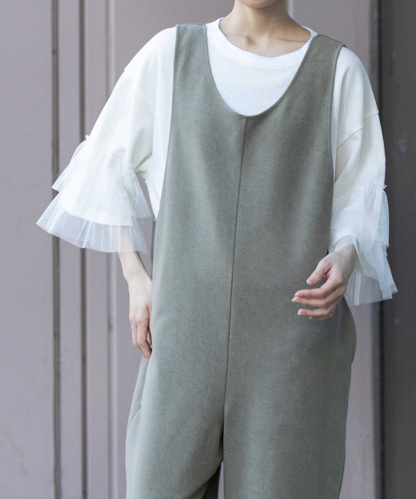 オーガニックコットンパイルコンビネゾン